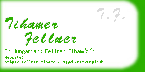 tihamer fellner business card